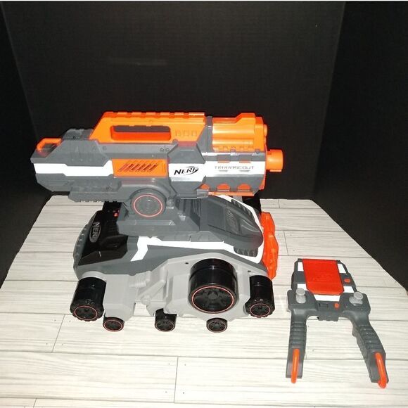 Nerf N-Strike Elite Terrascout Drone w/ Controller & Battery Missing Wheel Bands - Picture 14 of 14